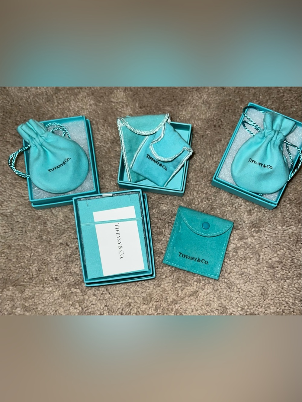 Tiffany & Co. Robin's Egg Blue Variety of Boxes & Pouches - Like New